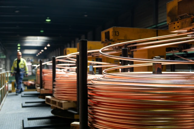 Aurubis_Standort Olen_Gießwalzdraht_Produktion