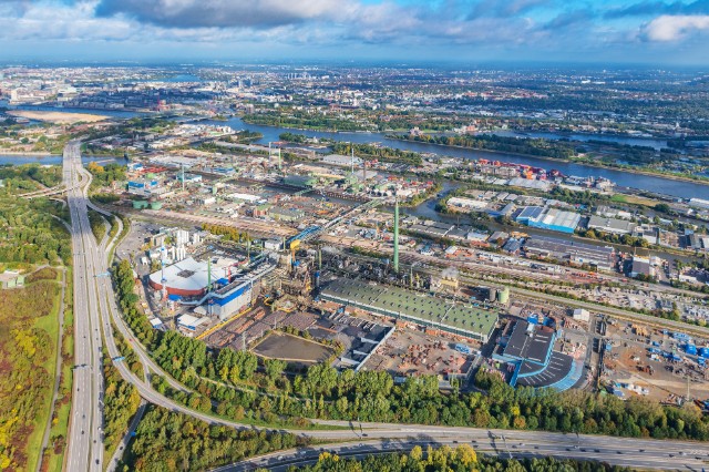 Aurubis_Standort Hamburg_Werkgelände_Luftaufnahme_2022